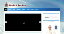 Desktop Screenshot of diocesisdeapatzingan.org.mx